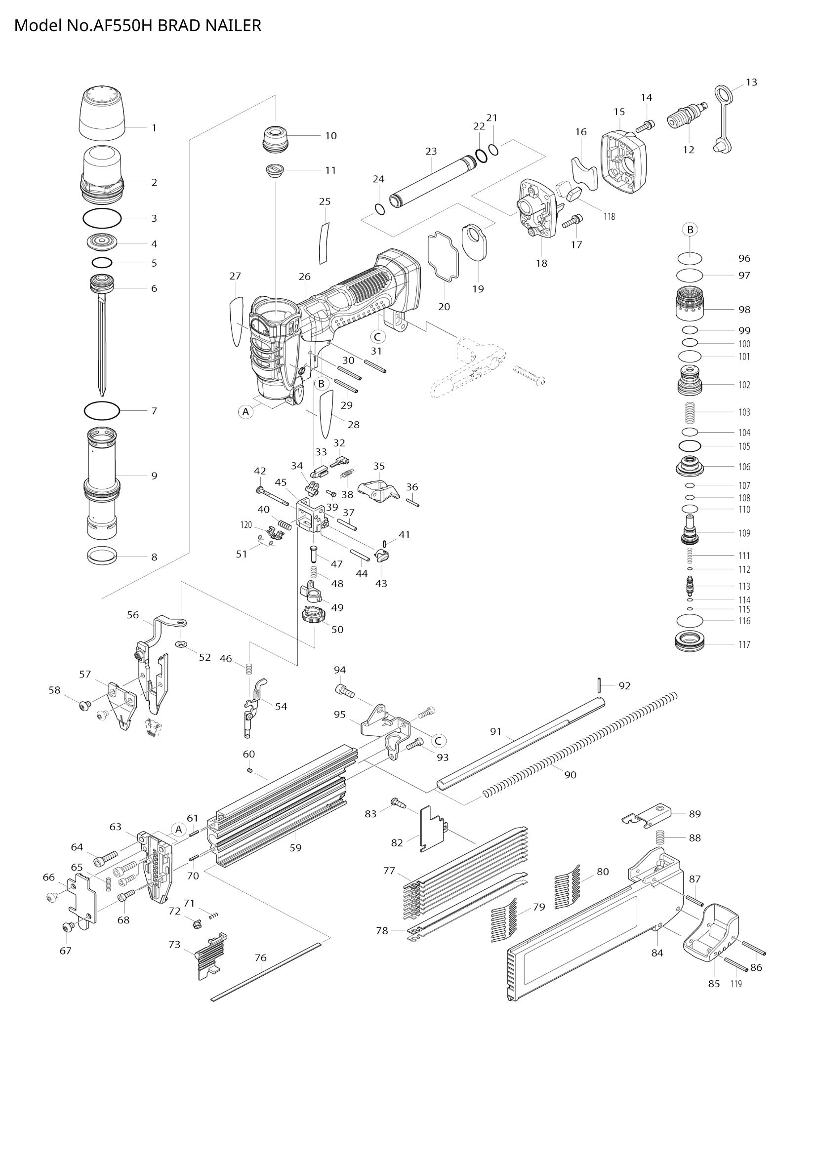 Diagram for AF550H