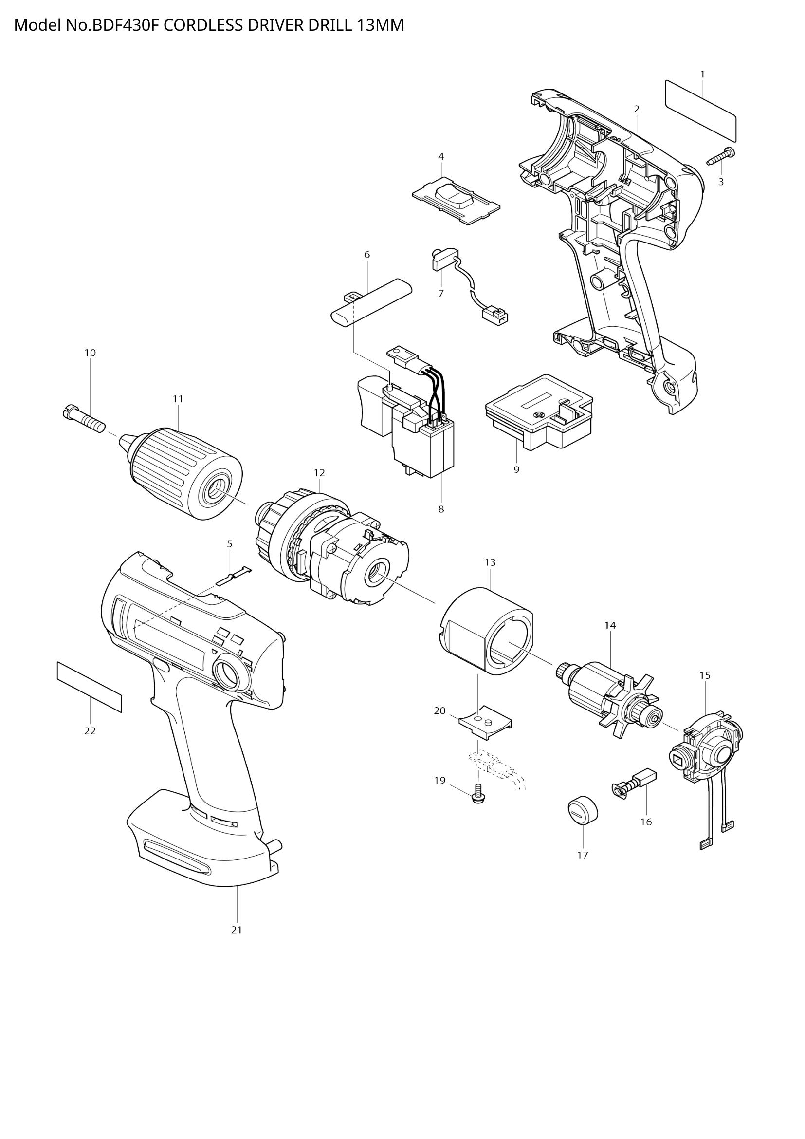 Diagram for BDF430F