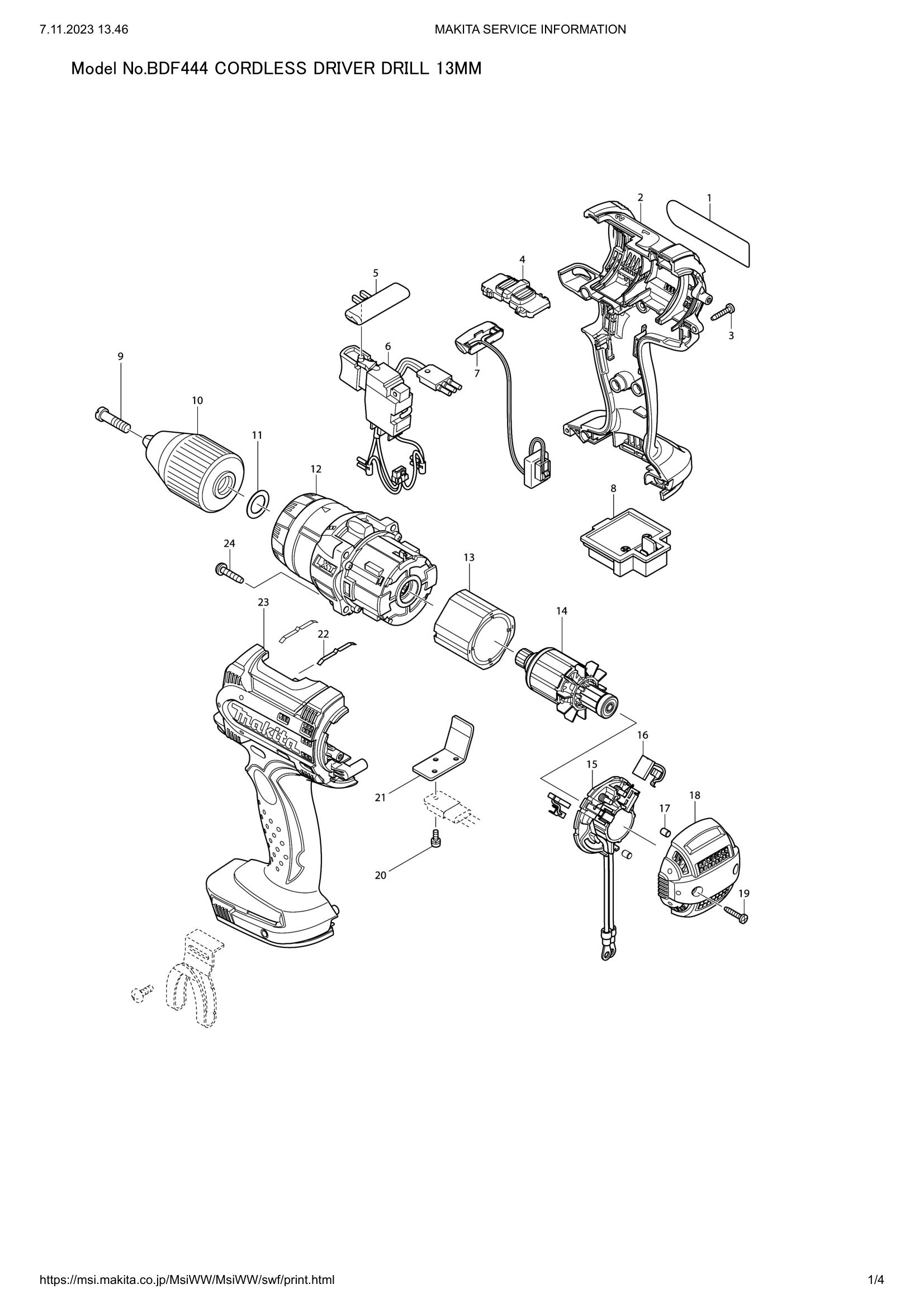 Diagram for BDF444