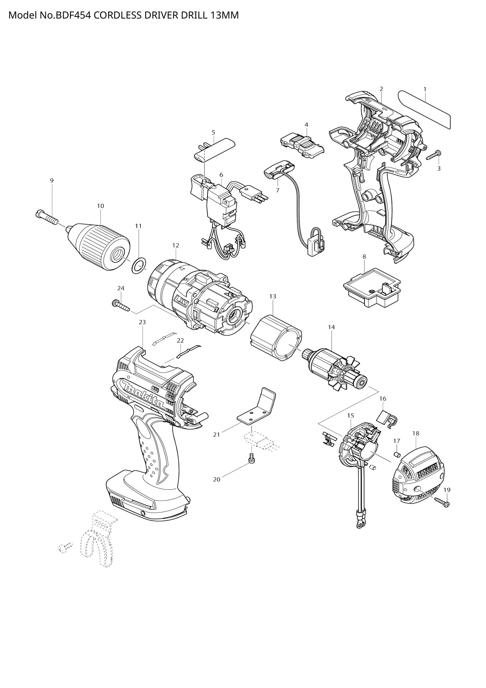 Diagram for BDF454