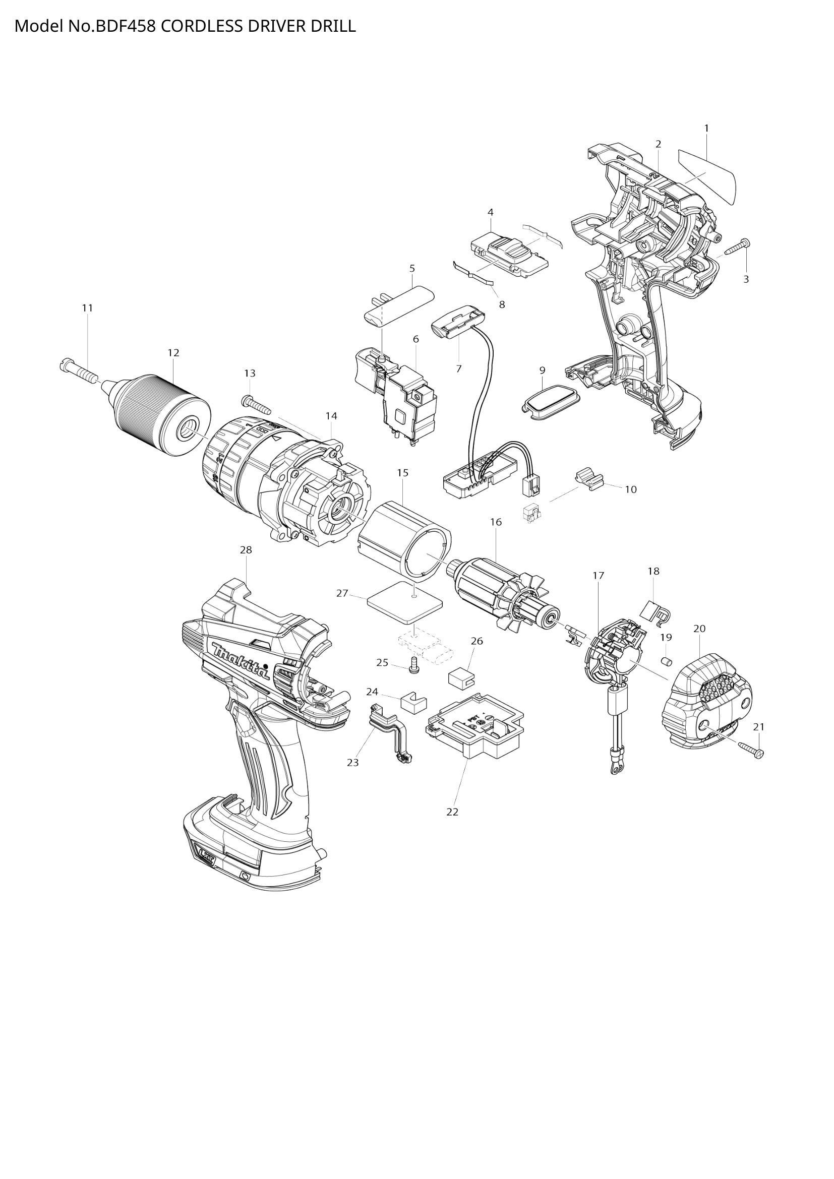 Diagram for BDF458