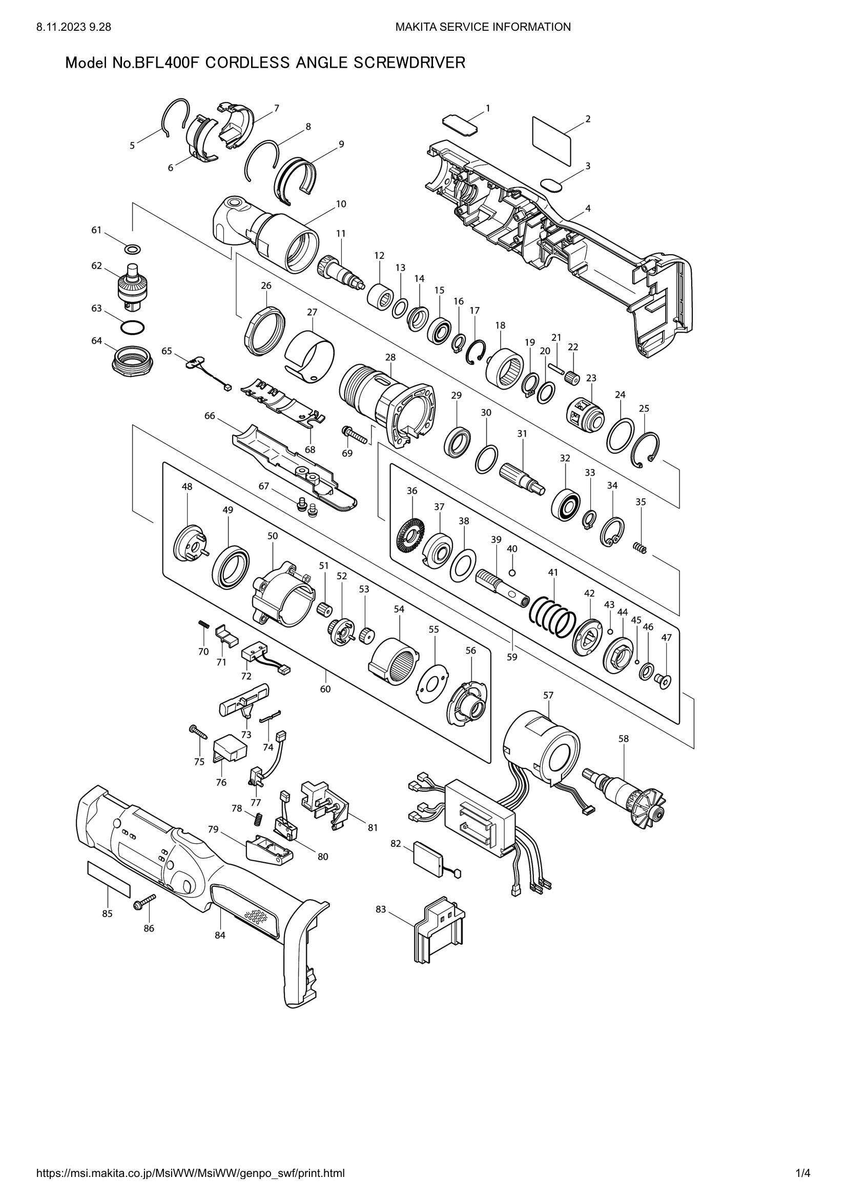 Diagram for BFL400F