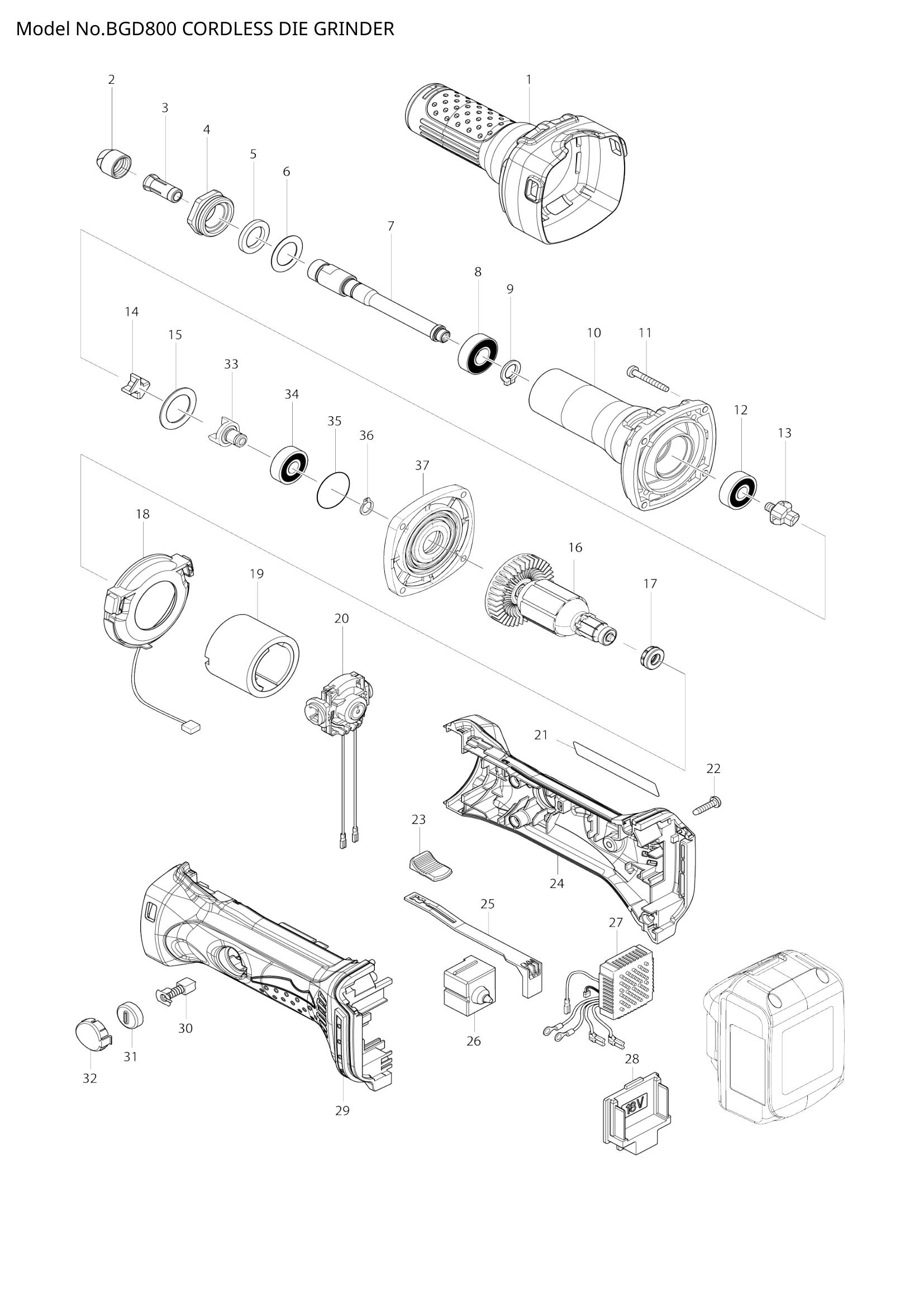 Diagram for BGD800