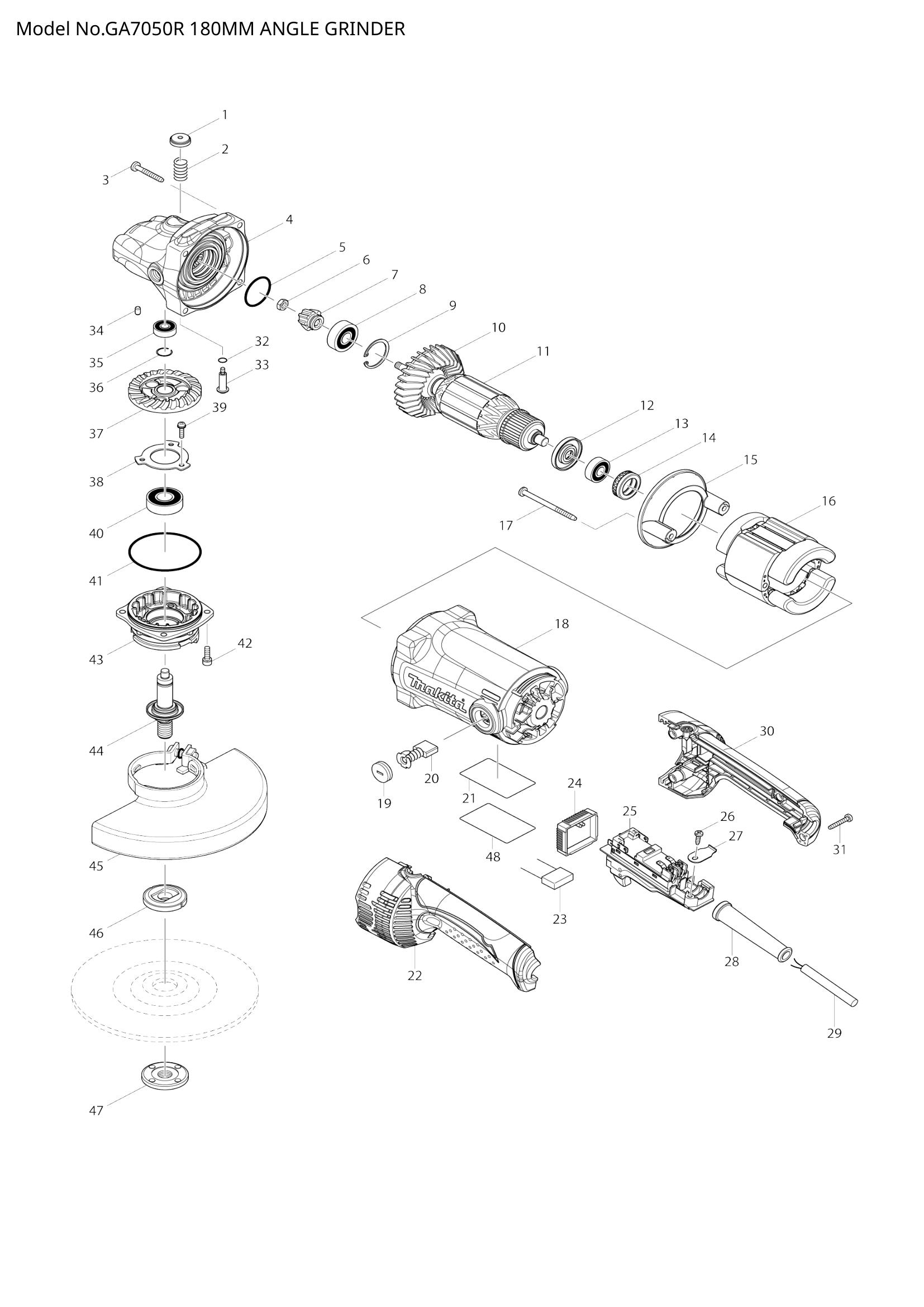 Diagram for GA7050R