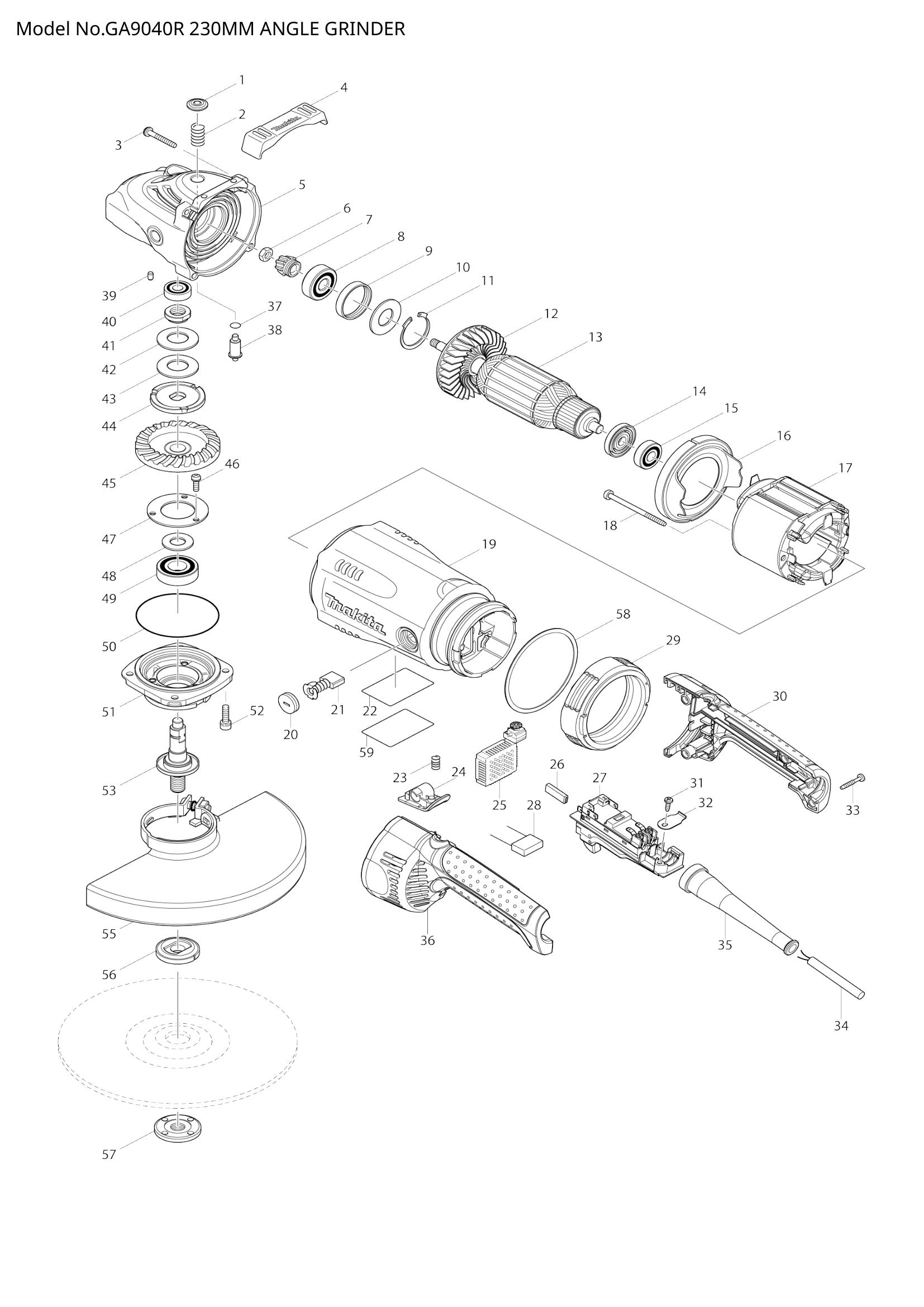 Diagram for GA9040R