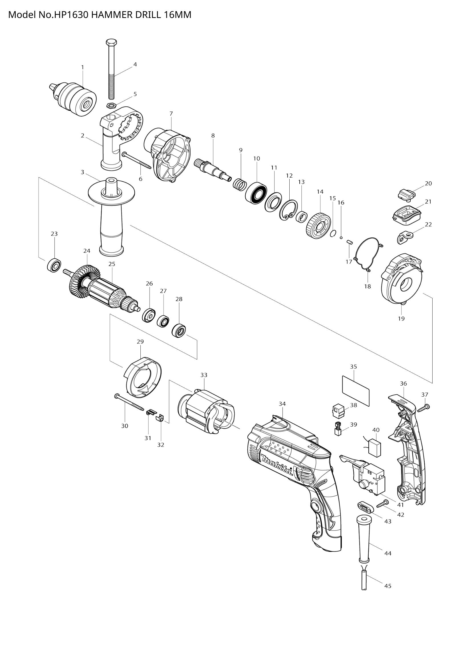 Diagram for HP1630