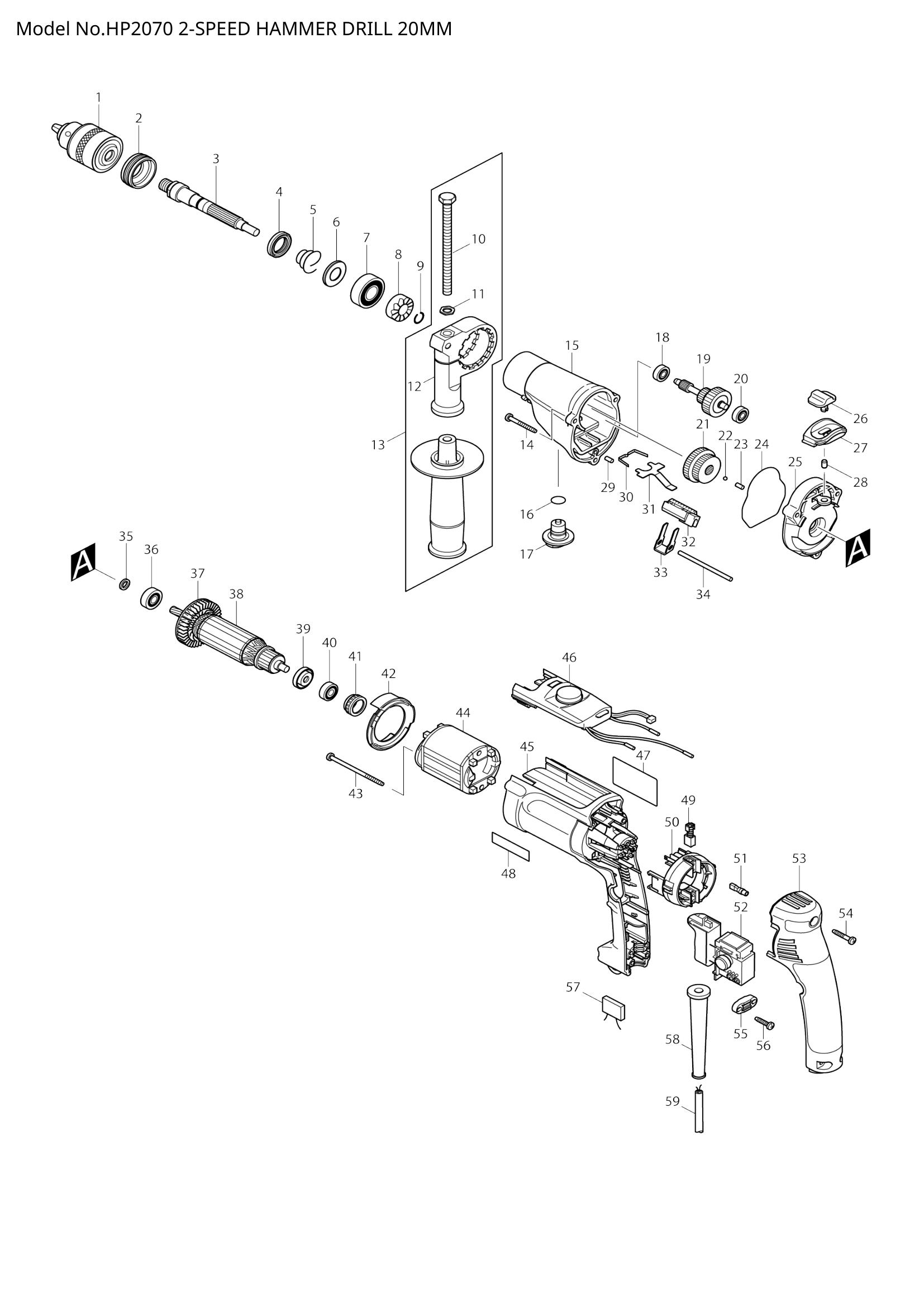 Diagram for HP2070