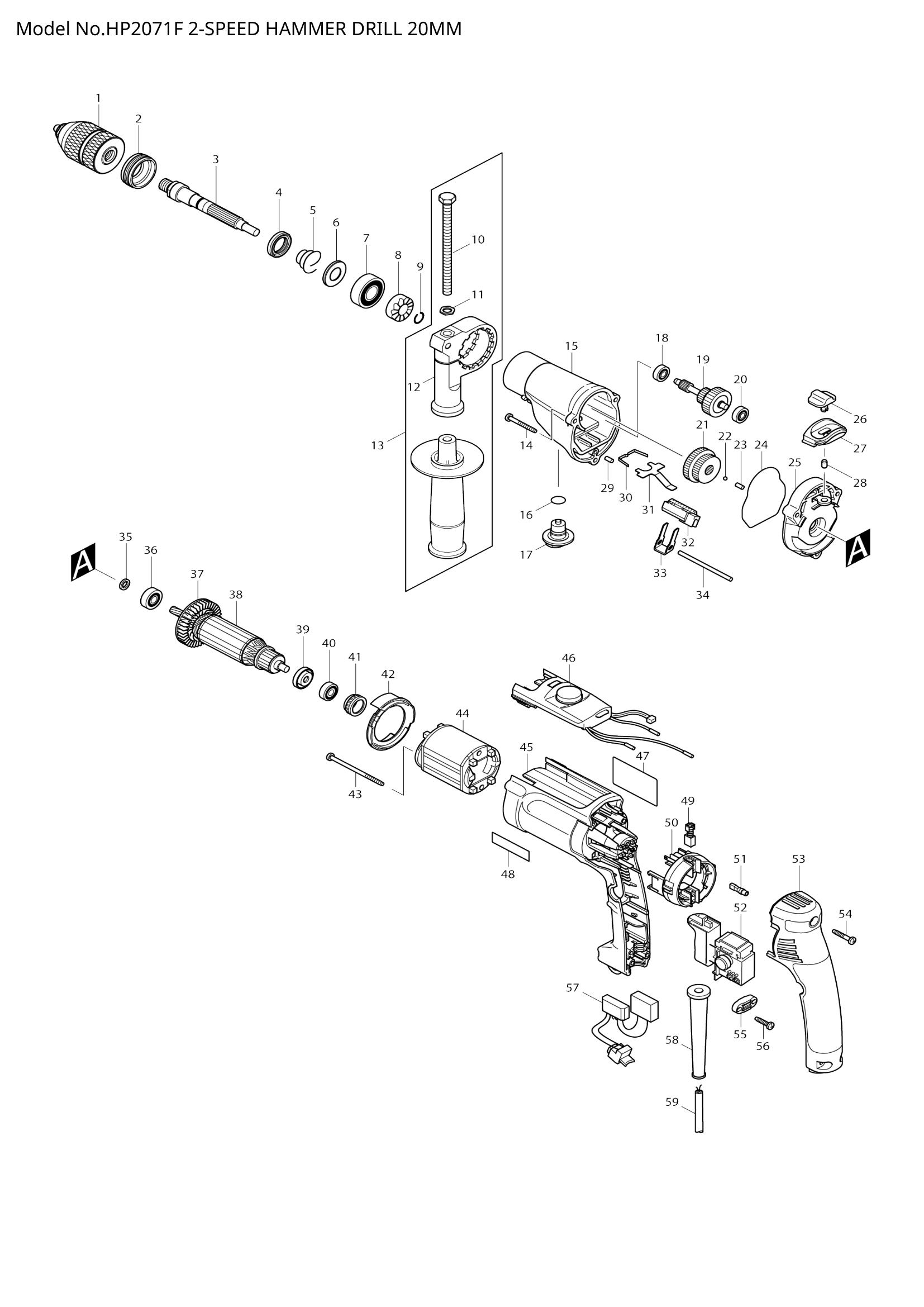 Diagram for HP2071F