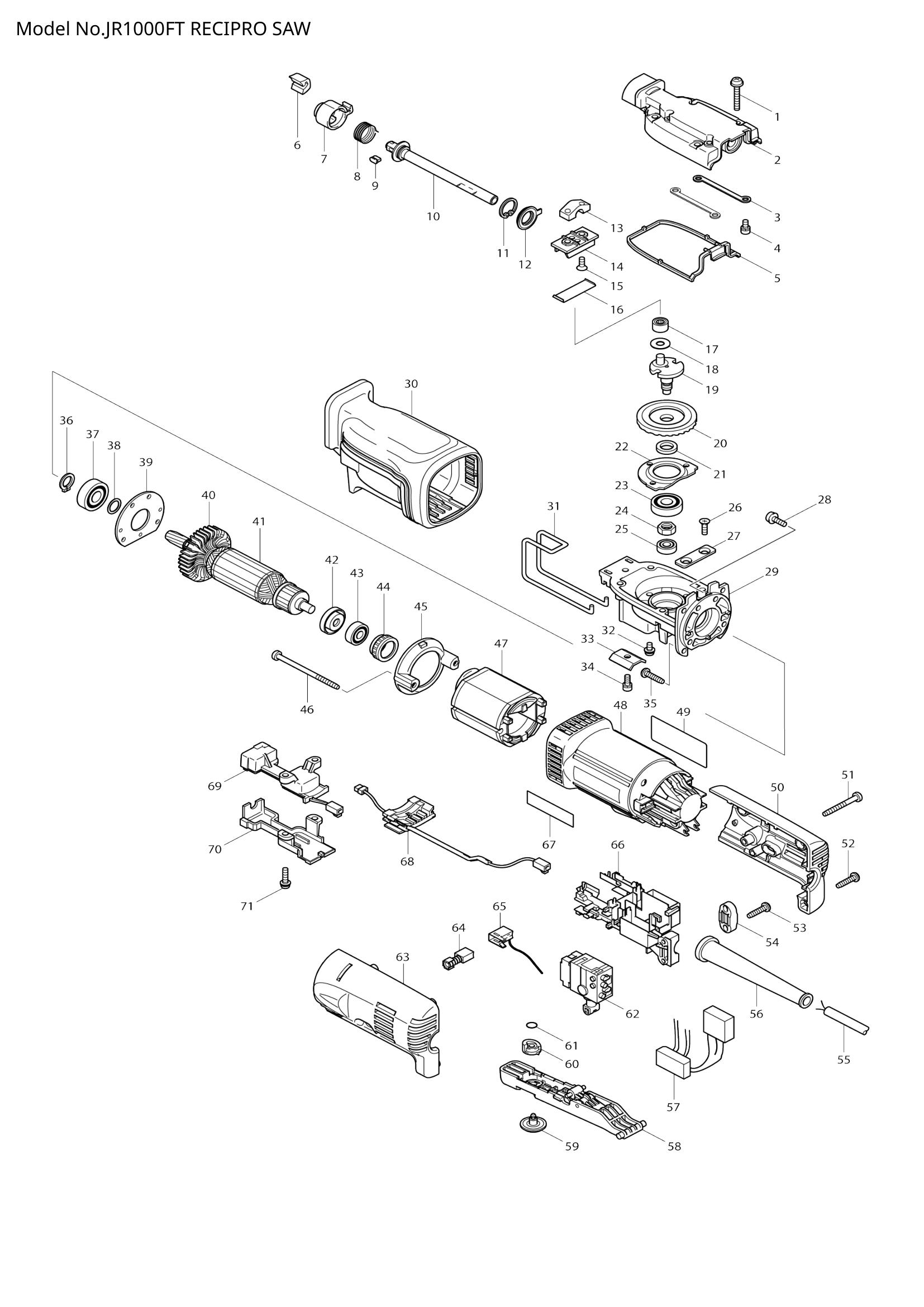 Diagram for JR1000FT