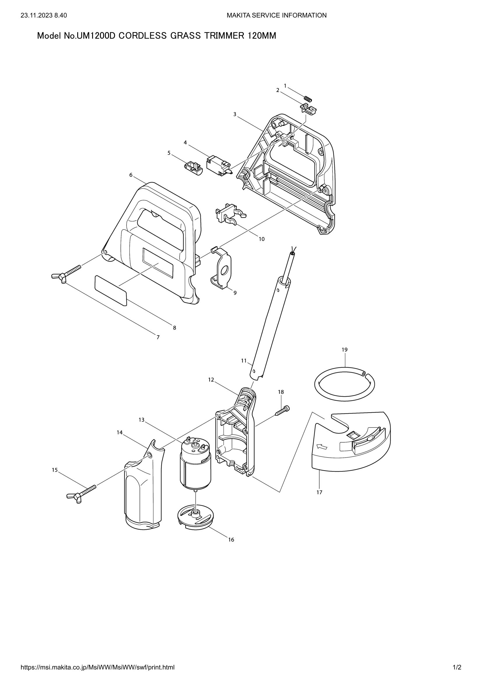 Diagram for UM1200D