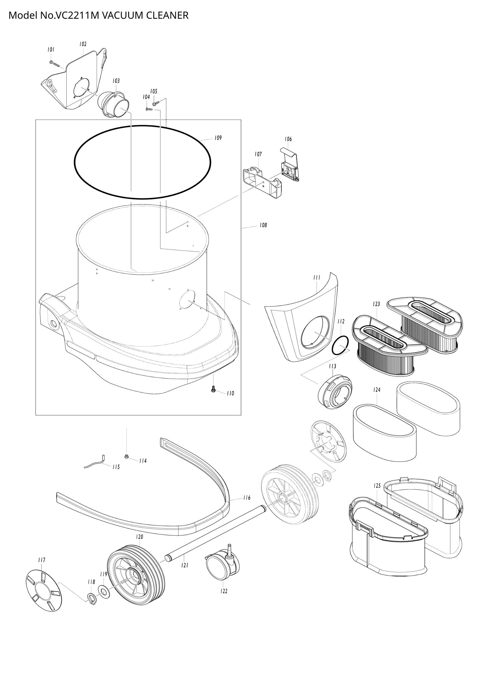 Diagram for VC2211M